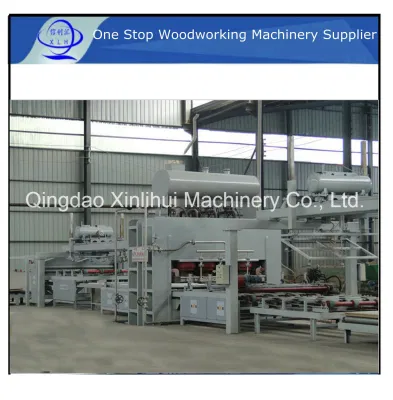 Автоматическая линия по производству горячего прессования меламина с коротким циклом/Китайская линия по производству МДФ Цена Горячий пресс для древесины Размер машины 8X4 футов Оборудование для производства необработанного МДФ (HDF)